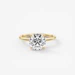 Round Solitaire Lab Grown Diamond Engagement Ring