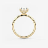 Round Solitaire Lab Grown Diamond Engagement Ring