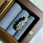 1.0 TCW Emerald Cut Pave Moissanite Bridal Wedding Band 2
