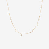 Round Cut Cubic Zirconia in 925 Sterling Silver Necklace 1