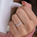 Stunning 0.2 TCW Round Moissanite Stones Wedding Bands 5