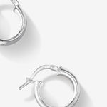 Round Cut Cubic Zirconia in 925 Sterling Silver Earrings 3