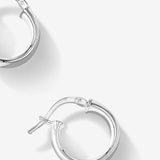 Round Cut Cubic Zirconia in 925 Sterling Silver Earrings 3