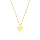 Heart Pendant Necklace in Solid Gold 3