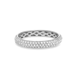 Stunning 0.27 TCW Round Moissanite Stones Full Eternity Wedding Bands 2