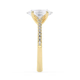 Stunning 2.0 CT Oval Moissanite Engagement Ring with Split Shank Design 4
