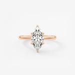 Marquise Solitaire Lab Grown Diamond Engagement Ring