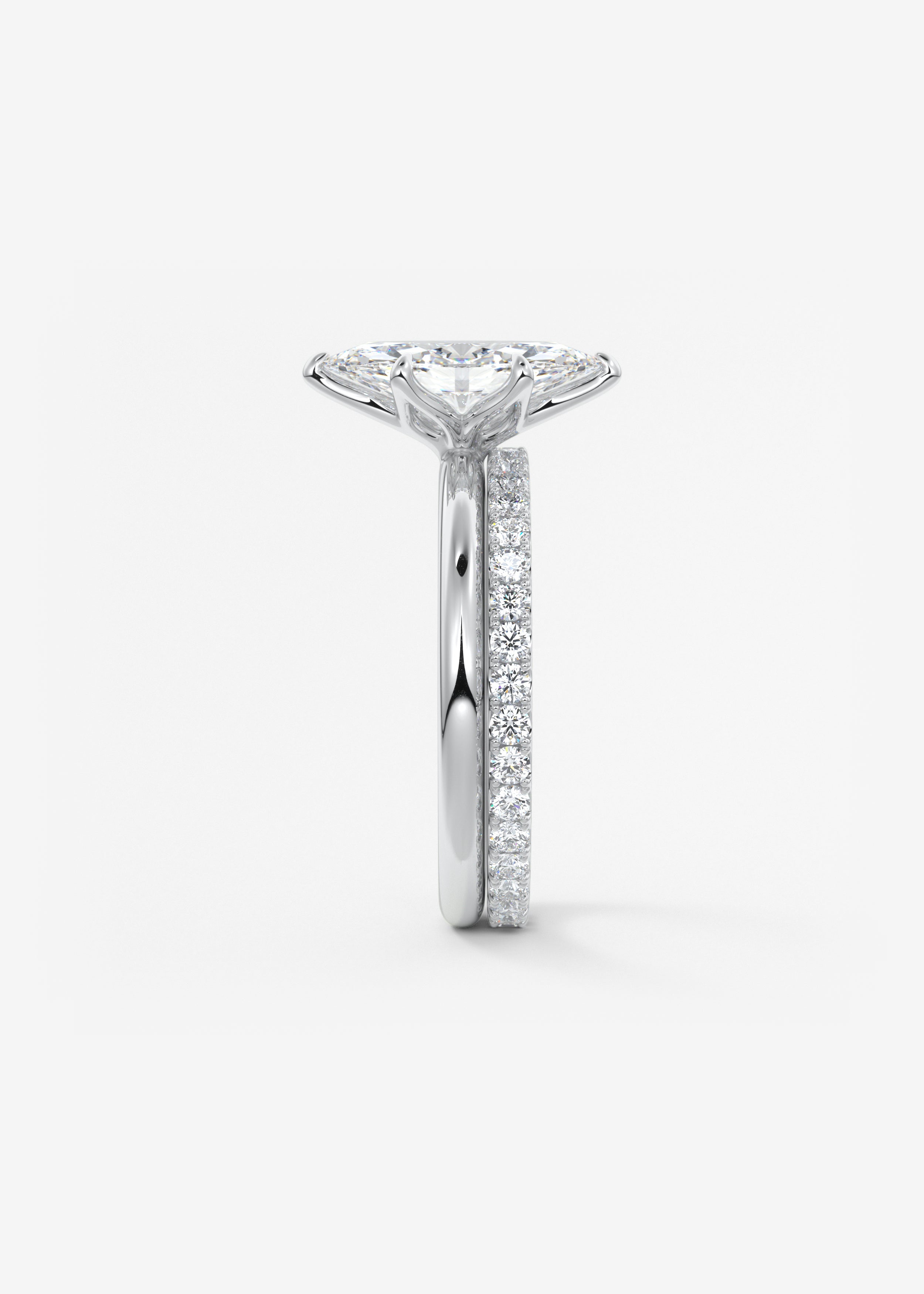 Marquise Solitaire Lab Grown Diamond Engagement Ring