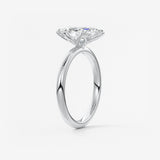 Marquise Solitaire Lab Grown Diamond Engagement Ring