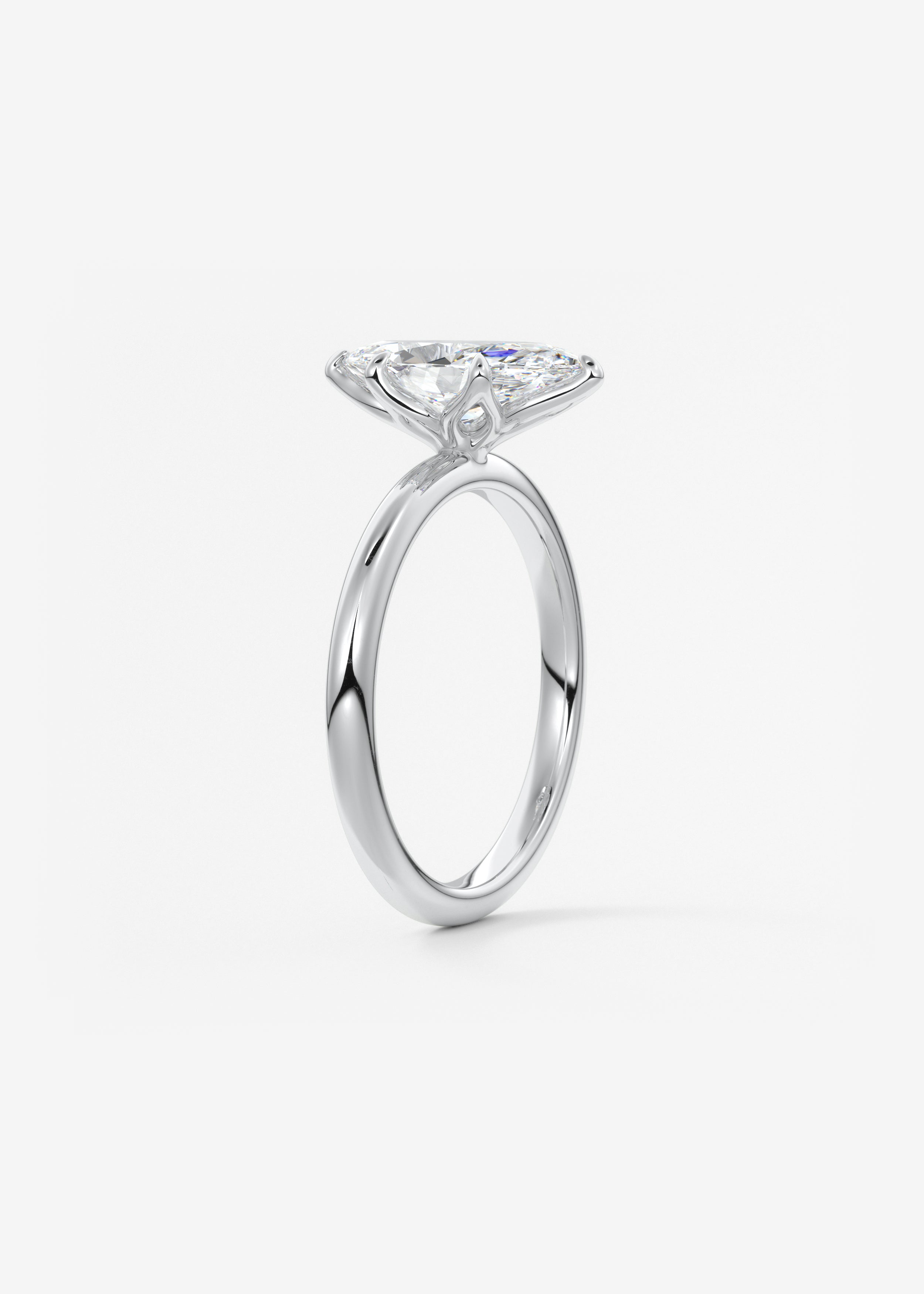 Marquise Solitaire Lab Grown Diamond Engagement Ring