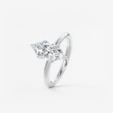 Marquise Solitaire Lab Grown Diamond Engagement Ring