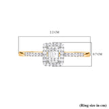 Round Cut Cubic Zirconia in 925 Sterling Silver Ring 6