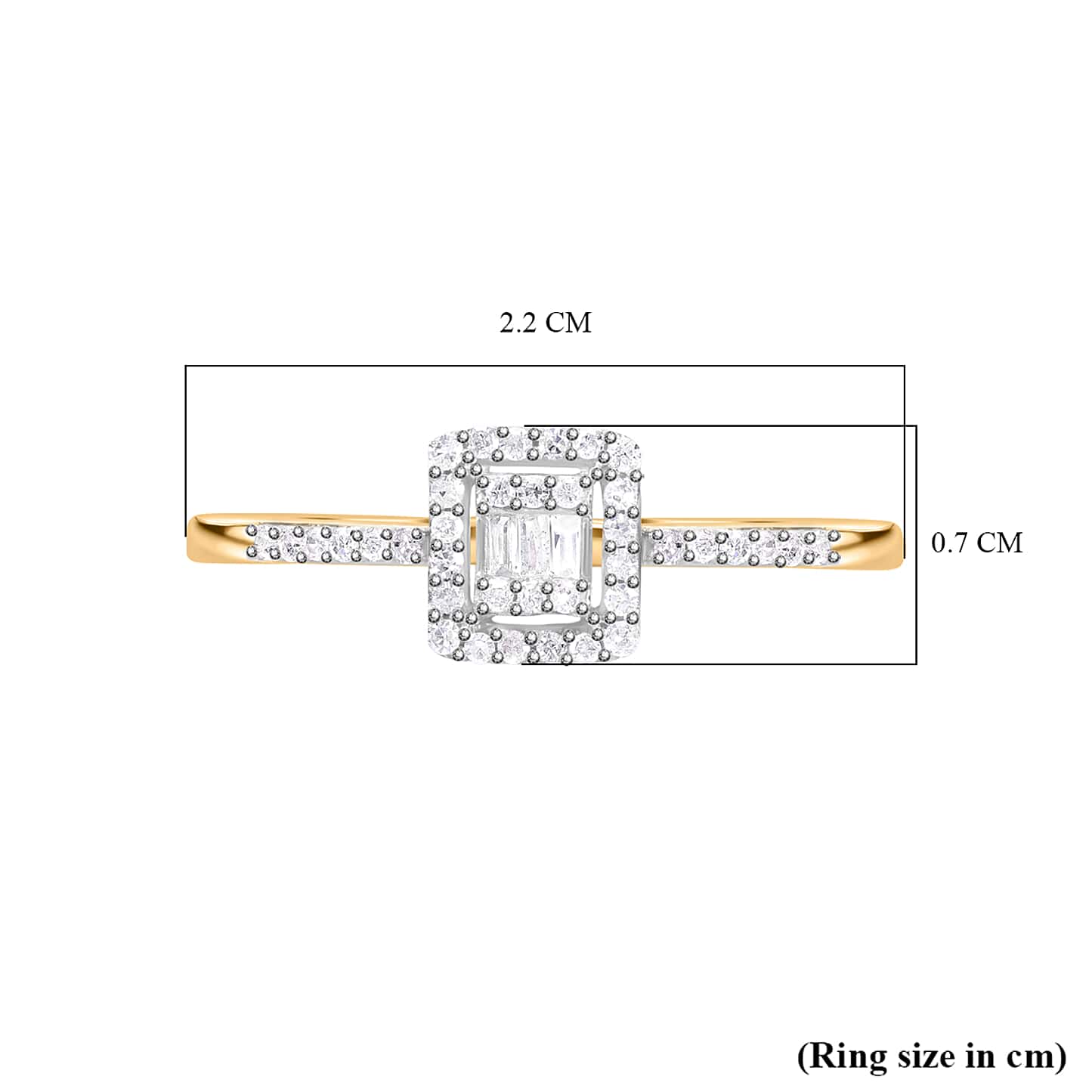 Round Cut Cubic Zirconia in 925 Sterling Silver Ring 6