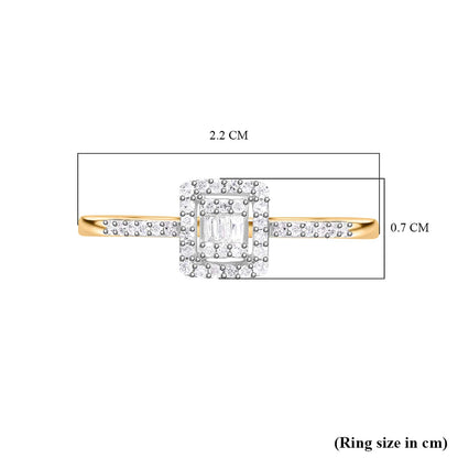 Round Cut Cubic Zirconia in 925 Sterling Silver Ring 6