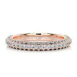 0.75 CT Round Half Eternity CVD EF/VVS Diamond Wedding Band 12