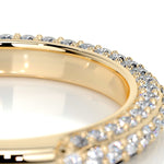 0.75 CT Round Half Eternity CVD EF/VVS Diamond Wedding Band 8
