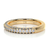 0.75 CT Round Half Eternity CVD EF/VVS Diamond Wedding Band 10