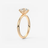 Round Solitaire Lab Grown Diamond Engagement Ring