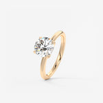 Round Solitaire Lab Grown Diamond Engagement Ring