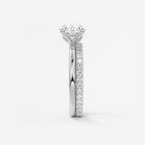 Round Solitaire Lab Grown Diamond Engagement Ring