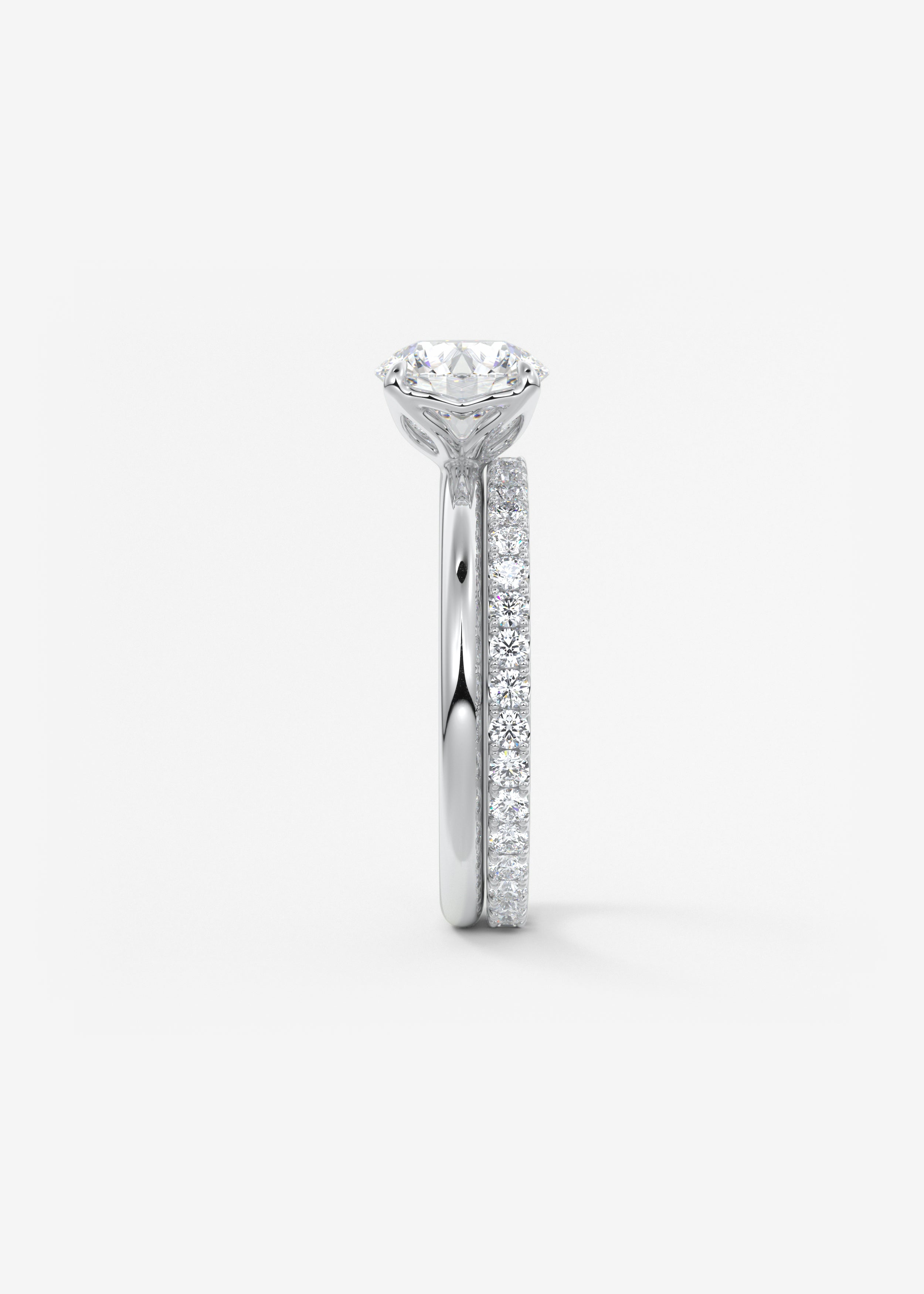 Round Solitaire Lab Grown Diamond Engagement Ring