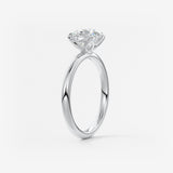 Round Solitaire Lab Grown Diamond Engagement Ring