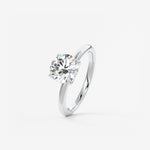 Round Solitaire Lab Grown Diamond Engagement Ring