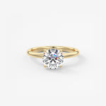 Round Solitaire Lab Grown Diamond Engagement Ring