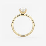 Round Solitaire Lab Grown Diamond Engagement Ring