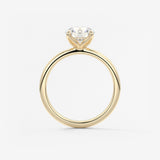 Round Solitaire Lab Grown Diamond Engagement Ring