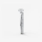 Marquise East West Half Bezel Lab Grown Diamond Engagement Ring