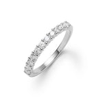 1.32 TCW Round Topaz Lab Made Diamond- April Birthstone Wedding Band 8