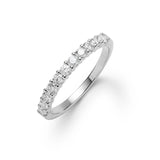 1.32 TCW Round Topaz Lab Made Diamond- April Birthstone Wedding Band 8