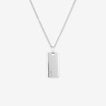 Round Cut Cubic Zirconia in 925 Sterling Silver Necklace 1
