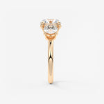 Round Three Stone Lab Grown Diamond Engagement Ring