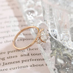 Stunning 3.0 CT Round Moissanite Engagement Ring with Cluster Design 4
