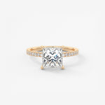 Princess Pave Lab Grown Diamond Engagement Ring