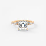 Princess Pave Lab Grown Diamond Engagement Ring
