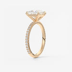 Princess Pave Lab Grown Diamond Engagement Ring
