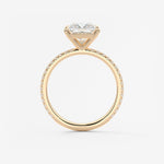 Princess Pave Lab Grown Diamond Engagement Ring