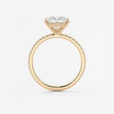 Princess Pave Lab Grown Diamond Engagement Ring
