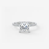 Princess Pave Lab Grown Diamond Engagement Ring