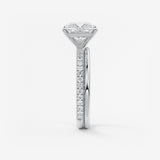Princess Pave Lab Grown Diamond Engagement Ring