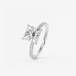 Princess Pave Lab Grown Diamond Engagement Ring