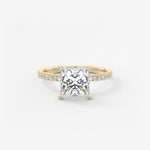 Princess Pave Lab Grown Diamond Engagement Ring