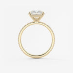 Princess Pave Lab Grown Diamond Engagement Ring
