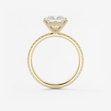 Princess Pave Lab Grown Diamond Engagement Ring
