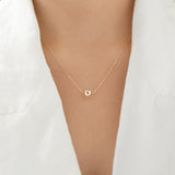 Round Cut Cubic Zirconia in 925 Sterling Silver Necklace 4