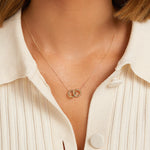 Round Cut Cubic Zirconia in 925 Sterling Silver Necklace 5