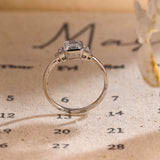 3.0 CT Emerald Shaped Moissanite Engagement Ring With Five Stone Style 9